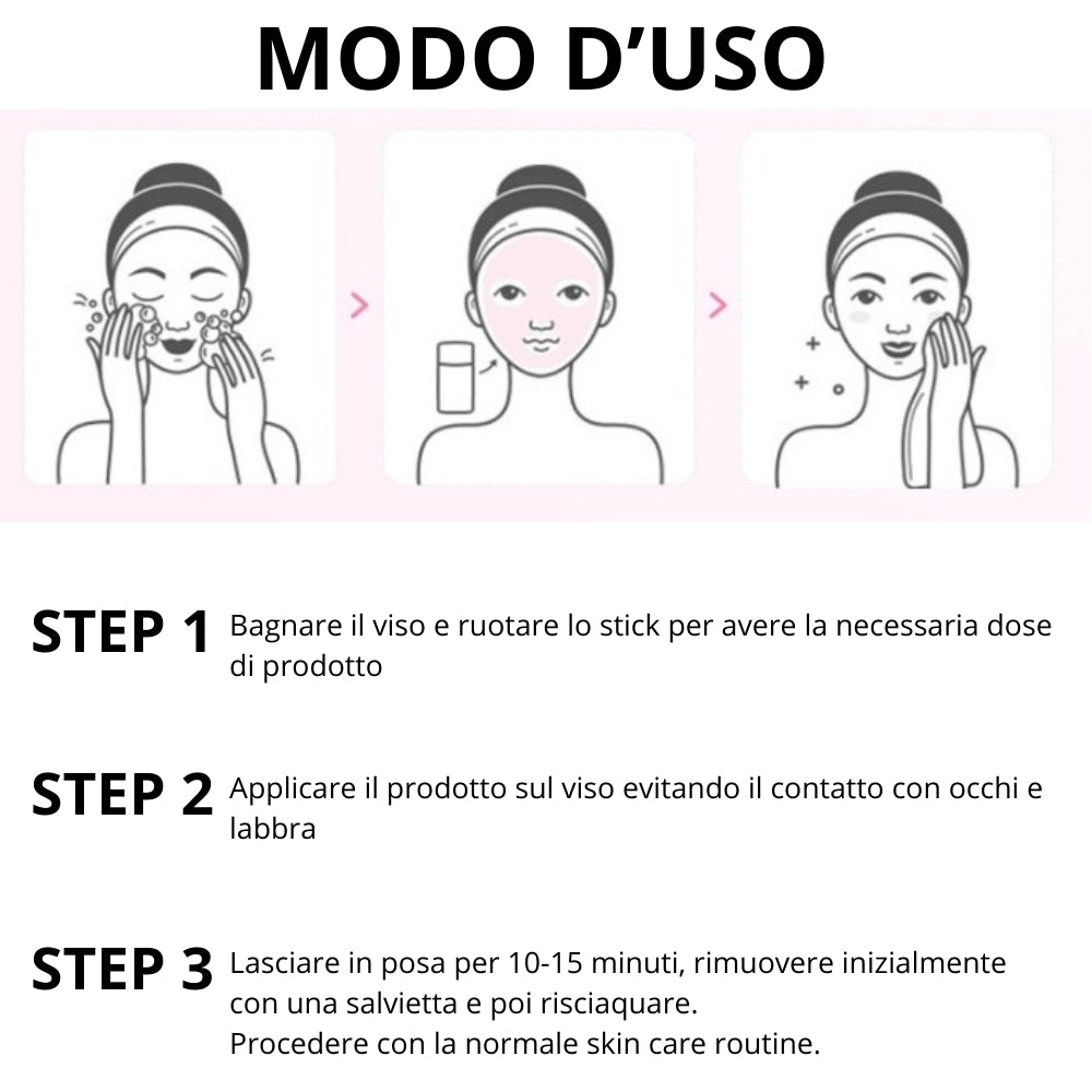 Solid Mask Stick ™️ - Machera roll on per pulizia viso